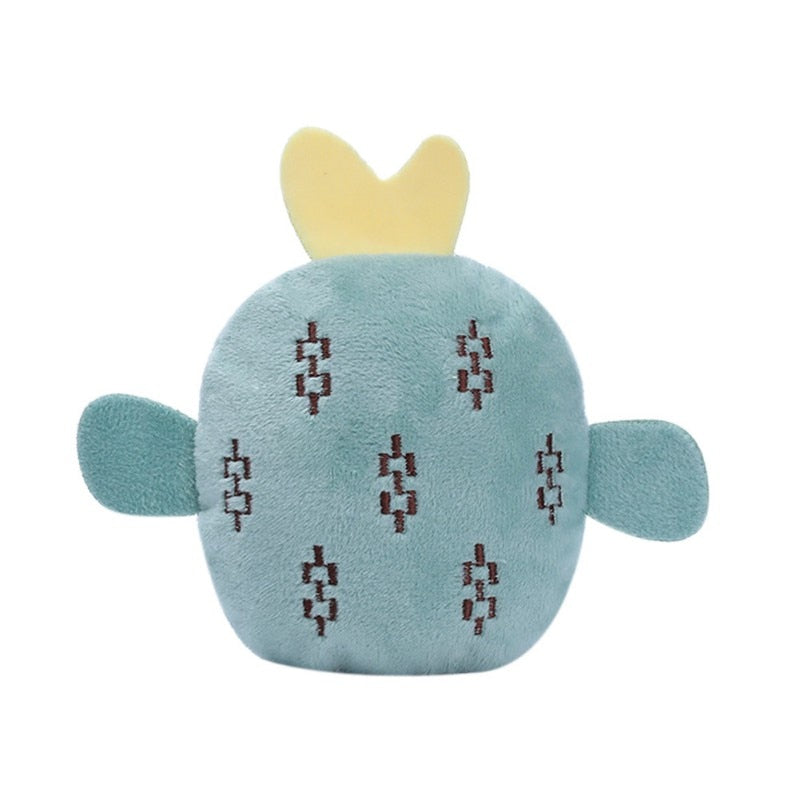 Dog Toys Plush Fruit Shaped Squeaky Cleaning Teeth Chew Toy Interactive Pet Molar Pet Toy For Dogs To Relieve Stress