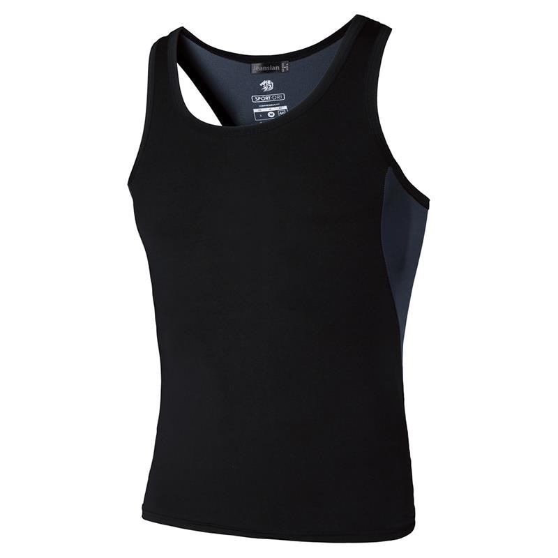 jeansian Men's Quick Dry Sleeveless Sport Tank Tops Shirts Workout Running LSL3306(PLEASE CHOOSE US SIZE)