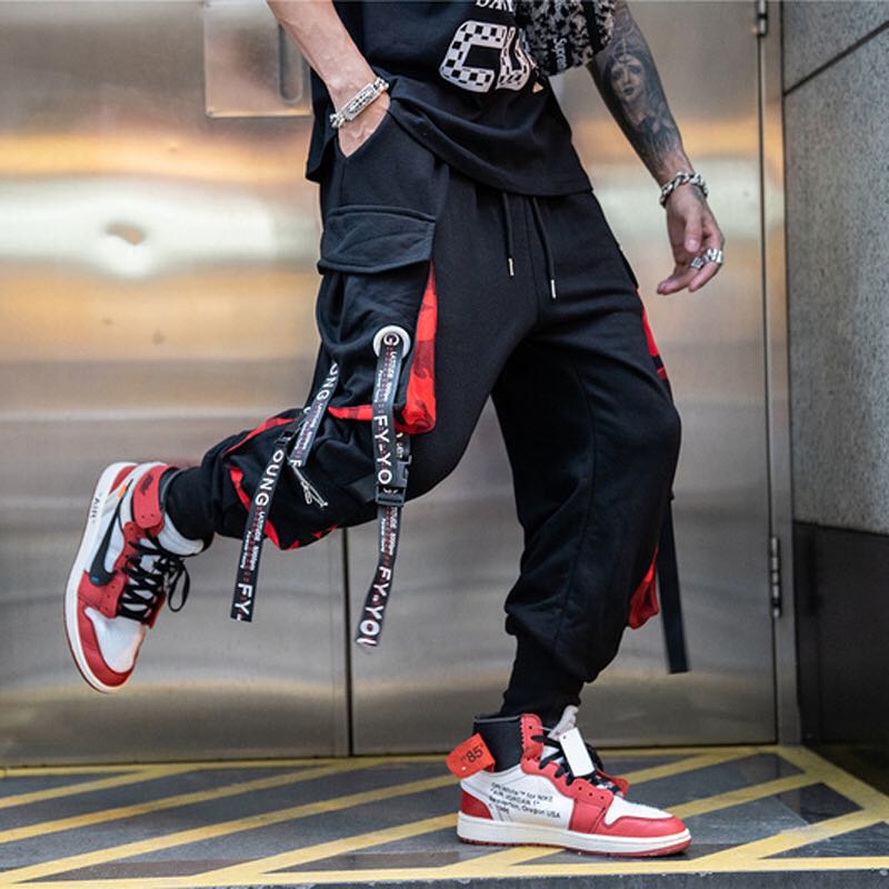 Hip Hop Cargo Pants Men Streetwear Cotton Joggers Fashion Sweatpants Male Casual Harem Trousers Summer Harajuku Pants Men Women