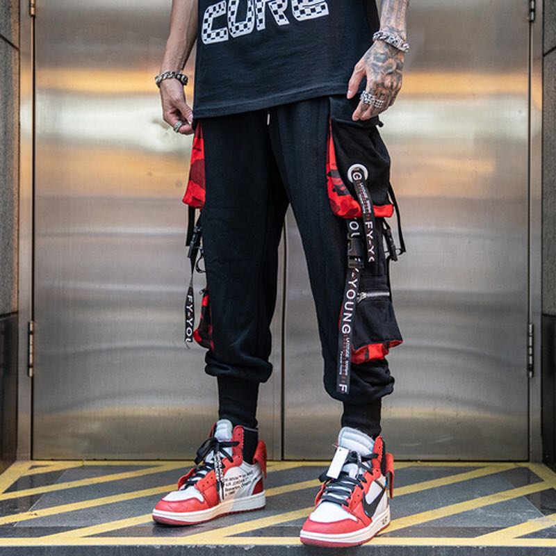 Hip Hop Cargo Pants Men Streetwear Cotton Joggers Fashion Sweatpants Male Casual Harem Trousers Summer Harajuku Pants Men Women