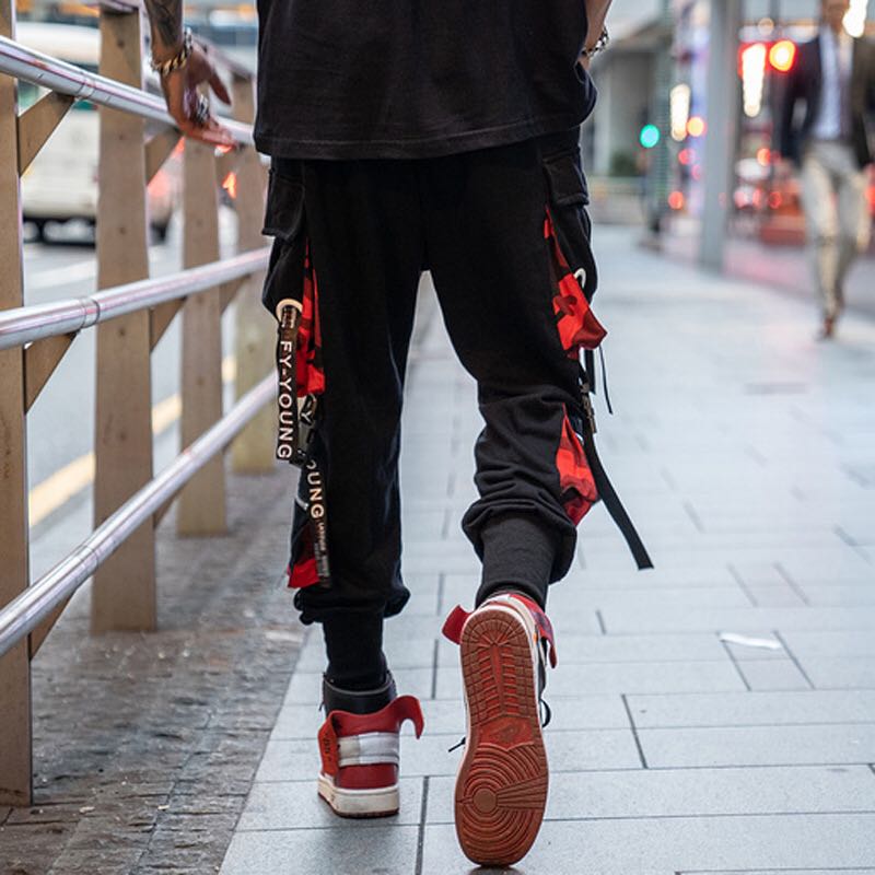 Hip Hop Cargo Pants Men Streetwear Cotton Joggers Fashion Sweatpants Male Casual Harem Trousers Summer Harajuku Pants Men Women