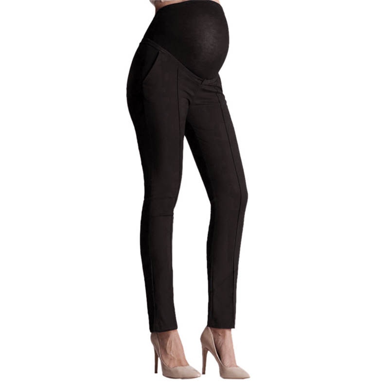 Women's Pants Stomach Pregnant Women's Trousers Elastic Belly Protection Maternity Pregnant Pants Trousers Pencil Pants