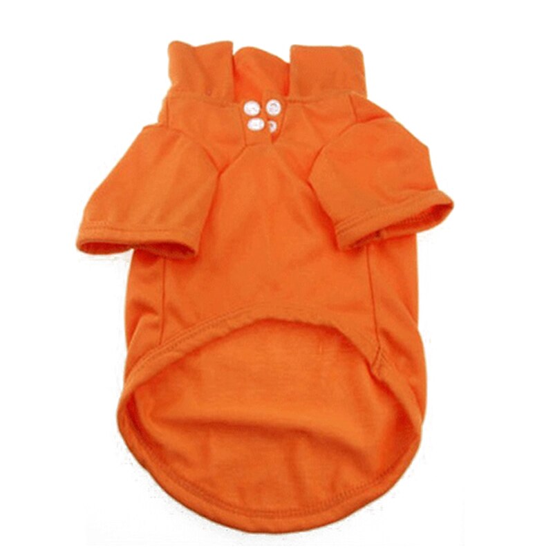 Big Size Candy Color Summer Dog T-shirt Pure Cotton Dog Clothes for French Bulldog Soft Breathable Pet Costume 2020 Fashion