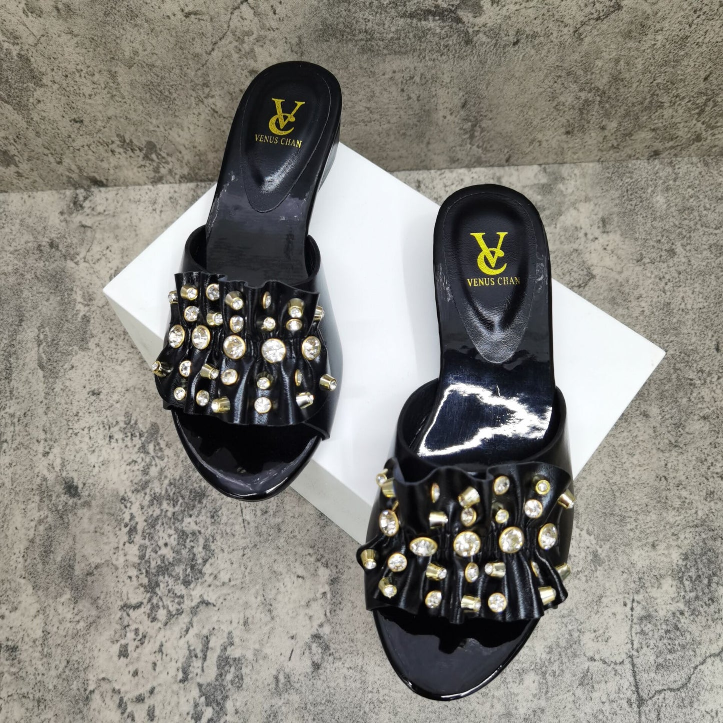 Newest African Women Shoes without bag set wedding with stripes Italian shoes possible matching bag ladies party shoes black