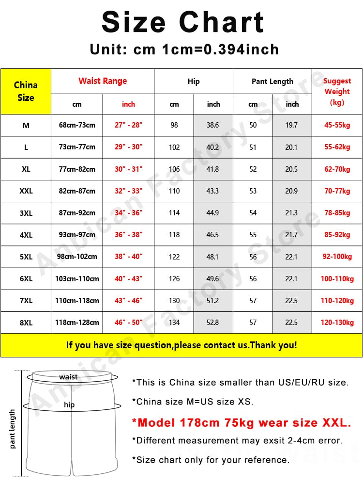 Summer Men's Shorts 8XL Plus Size Drawstring Baggy Sweatshorts Male Wide Breeches Pants Men Short Sweatpants Streetwear
