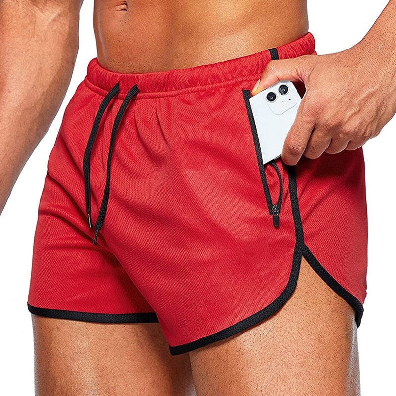 Summer Quick Dry Men's Sports Running Shorts Fitness Beach Short Pants Sportswear Gym Training Workout Shorts Compression Shorts