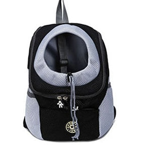 Double Shoulder Portable Travel Backpack Outdoor Pet Dog Carrier Bag Pet Dog Front Bag Mesh Backpack (S--L)