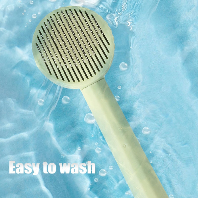Pet Hair Remover Brush For Cats Dog Hair Remover Brush Pet Hair Shedding Self Cleaning Comb Pet Grooming Tools Pet Comb