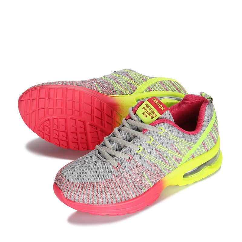 Running Shoes Female Sport Shoes Breathable Woman Sneakers Light Mesh Lace-Up Chaussure Femme Women Fashion Sneake Women's Shoes