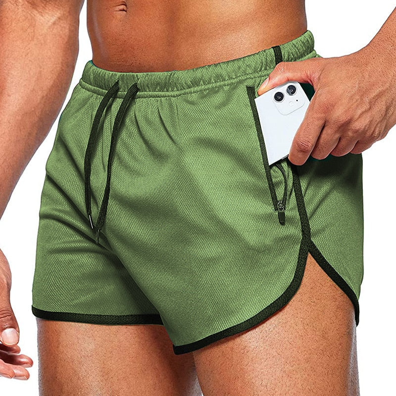 Summer Quick Dry Men's Sports Running Shorts Fitness Beach Short Pants Sportswear Gym Training Workout Shorts Compression Shorts