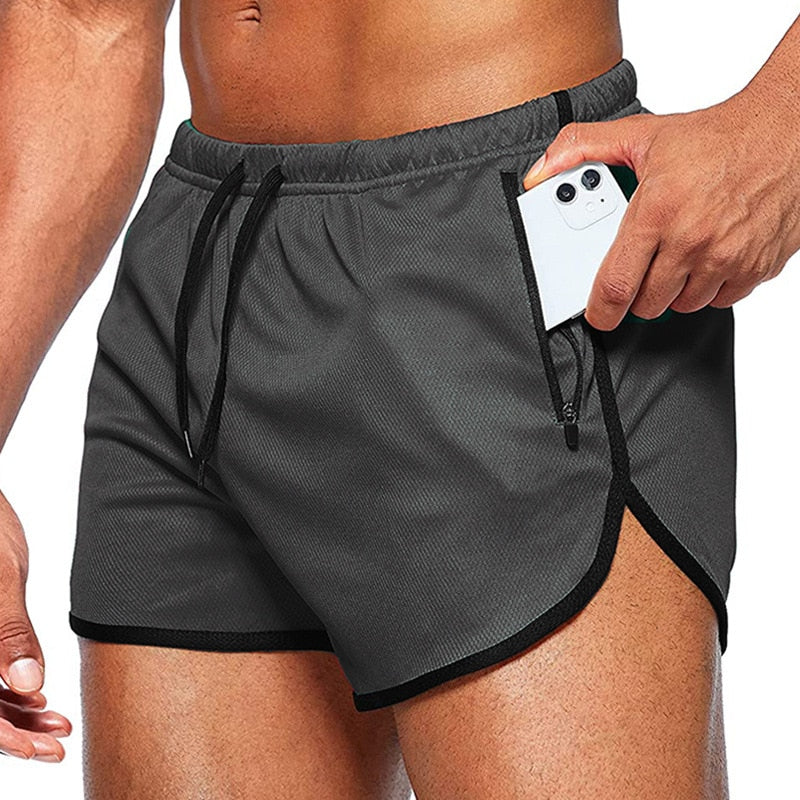 Summer Quick Dry Men's Sports Running Shorts Fitness Beach Short Pants Sportswear Gym Training Workout Shorts Compression Shorts