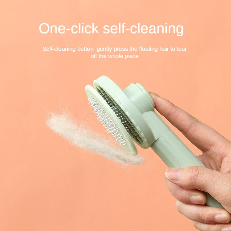 Pet Hair Remover Brush For Cats Dog Hair Remover Brush Pet Hair Shedding Self Cleaning Comb Pet Grooming Tools Pet Comb