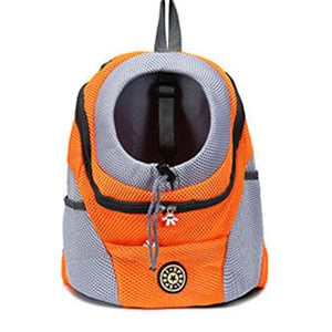 Double Shoulder Portable Travel Backpack Outdoor Pet Dog Carrier Bag Pet Dog Front Bag Mesh Backpack (S--L)