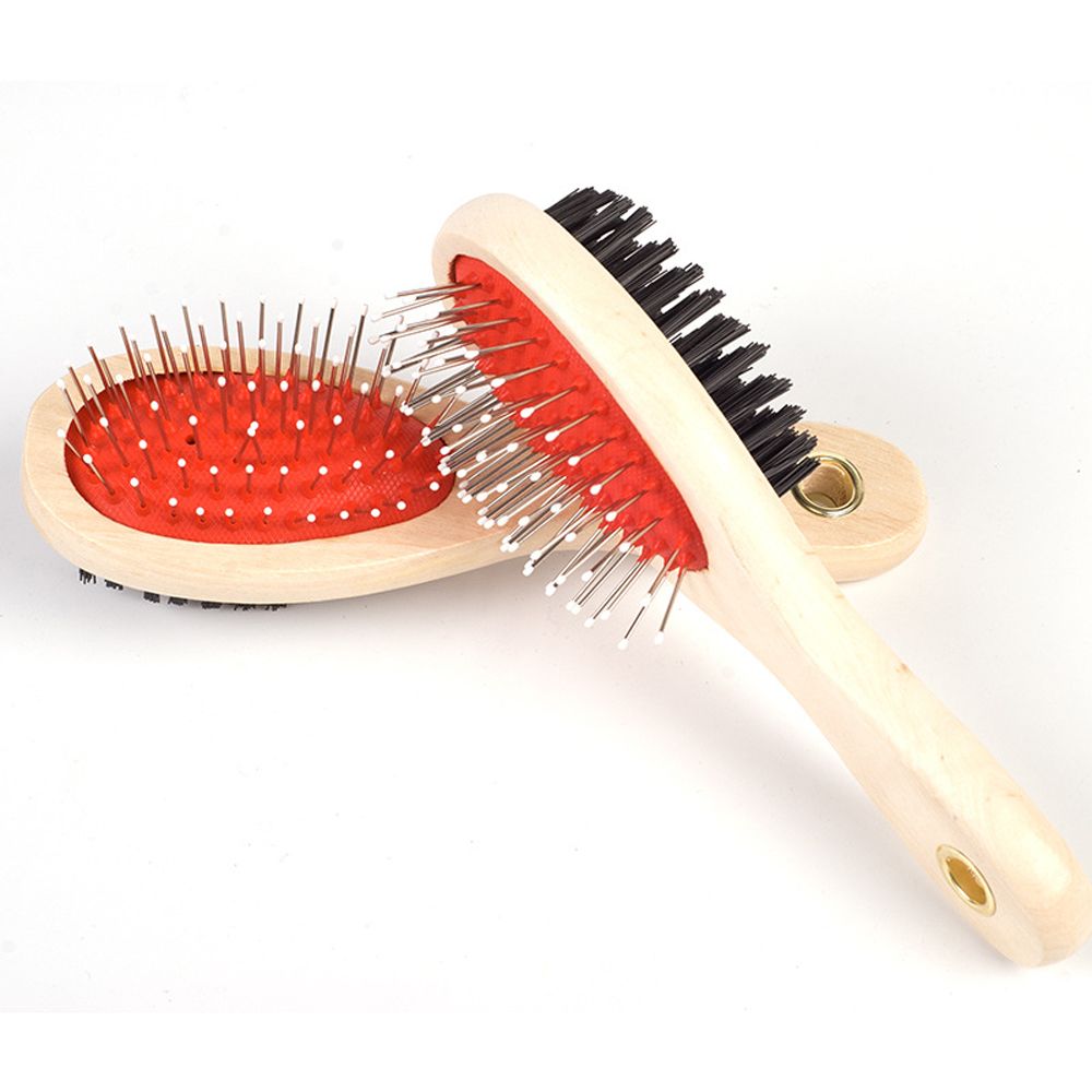 Pet Hair Removal Comb Cat Dog Fur Hair Double-sided Brush Puppy Wooden Grooming Rake Comb Hair Care Tools Massage Clean Product