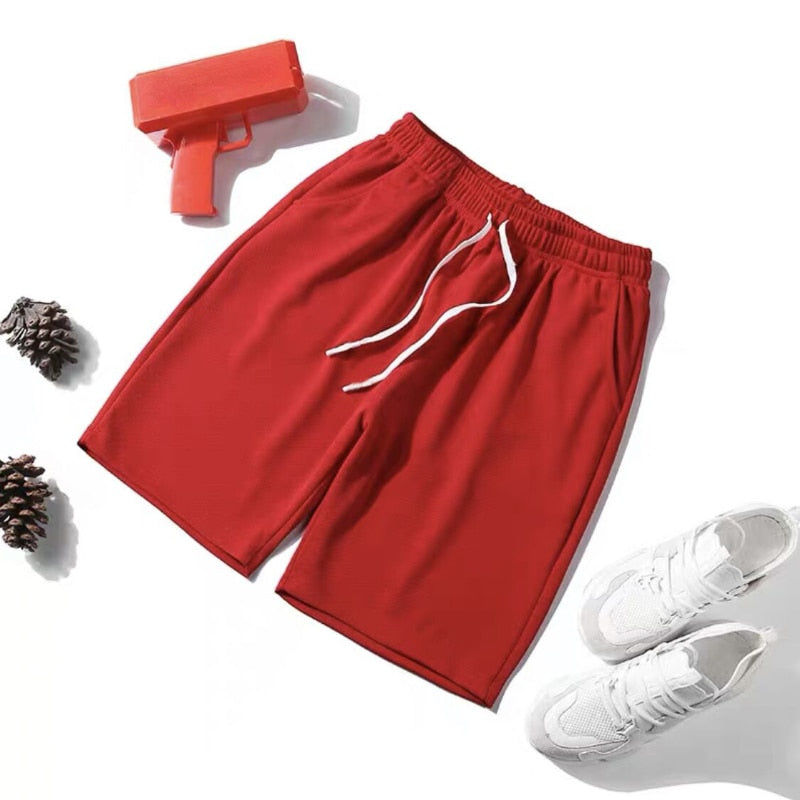 Summer Breathable Men Mesh Shorts Gym Bodybuilding Casual Loose Shorts Joggers Outdoor Fitness Beach Short Pants Sweatpant