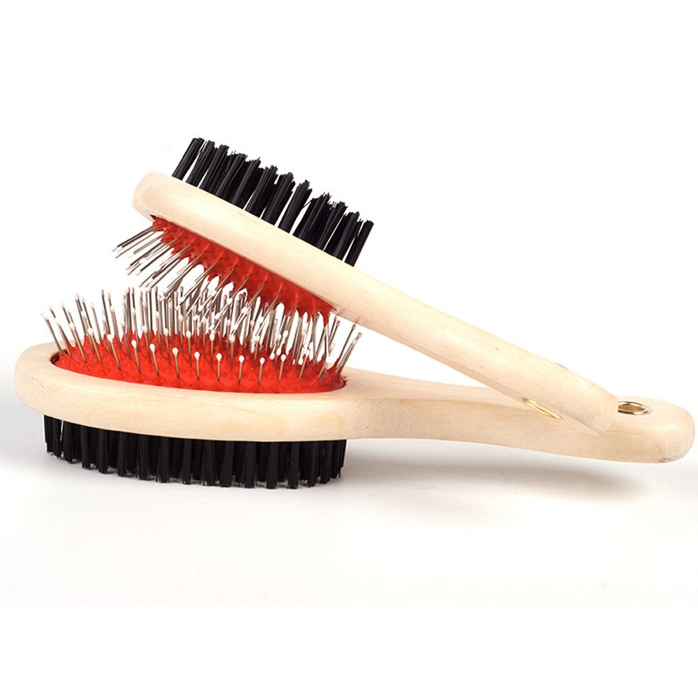 Pet Hair Removal Comb Cat Dog Fur Hair Double-sided Brush Puppy Wooden Grooming Rake Comb Hair Care Tools Massage Clean Product