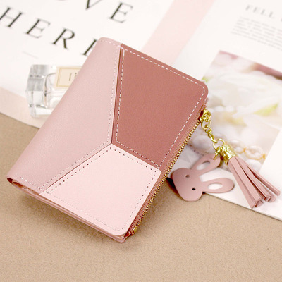 Women’s  Zipper Tassel Colorblack Wallet