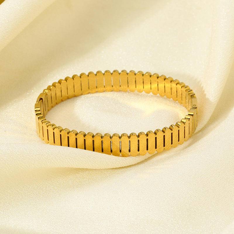 Geometric Watch Belt Style Bangle