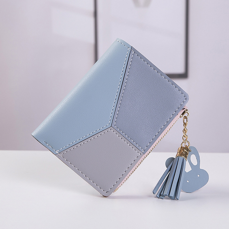 Women’s  Zipper Tassel Colorblack Wallet