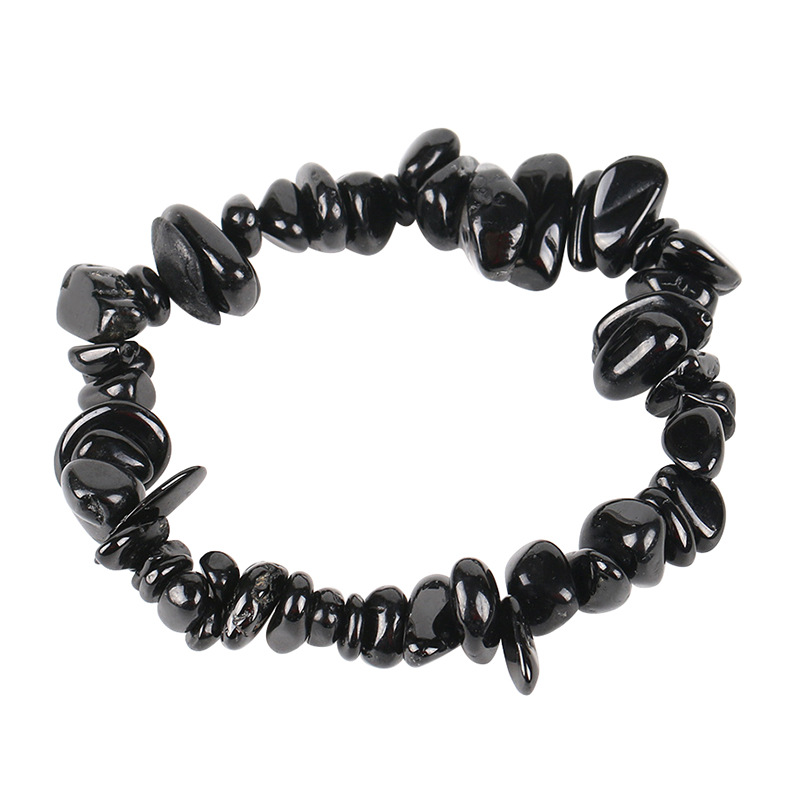 Irregular Natural Schorl Beaded Bracelet