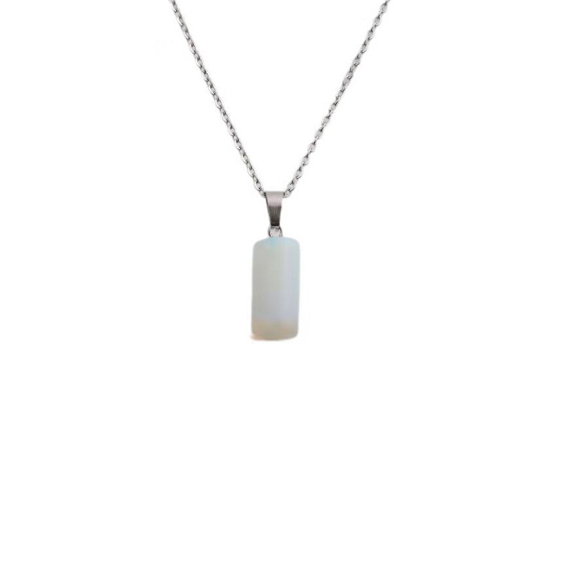 Retro Cylindrical Pendant Necklace