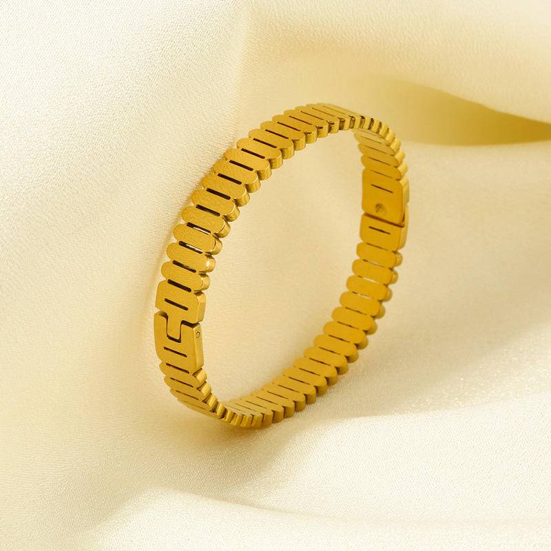 Geometric Watch Belt Style Bangle