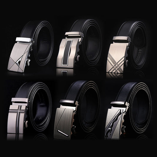 Belt Men Top Quality Genuine Luxury Leather Belts for Men Strap Male Metal Automatic Buckle men belts