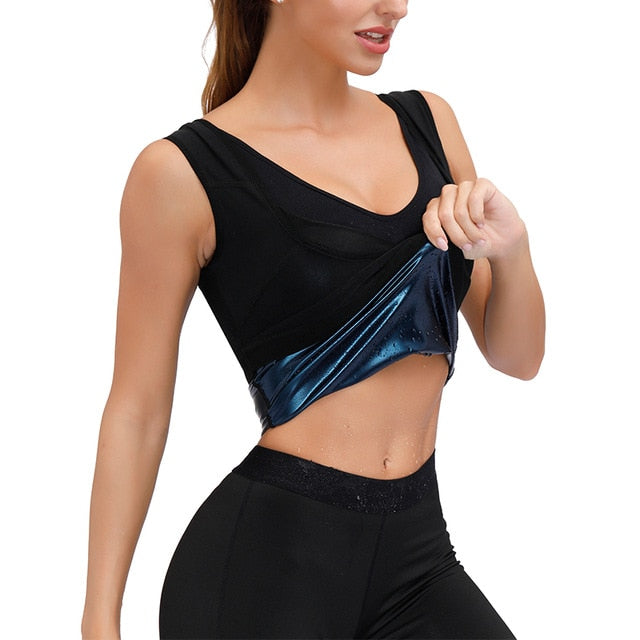 Men Neoprene Sweat Sauna Vest Body Shapers Vest Waist Trainer Slimming Tank Top Shapewear Corset Gym Underwear Women Fat Burn