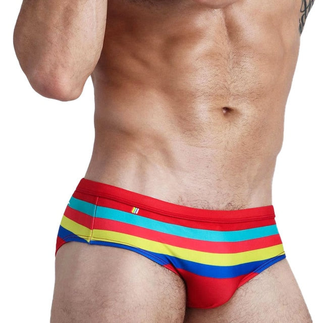 Men 's Rio Swim Briefs Bikini Swimwear Sexy Contour Pouch Strip Bathing Suit Swimsuit Surf Shorts Beach Trunks Beachwear