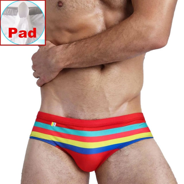 Men 's Rio Swim Briefs Bikini Swimwear Sexy Contour Pouch Strip Bathing Suit Swimsuit Surf Shorts Beach Trunks Beachwear
