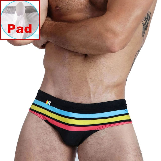 Men 's Rio Swim Briefs Bikini Swimwear Sexy Contour Pouch Strip Bathing Suit Swimsuit Surf Shorts Beach Trunks Beachwear
