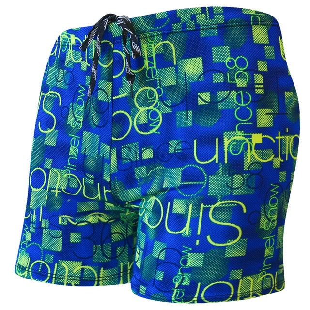 Summer Adult Swimming Trunks Men Swim Trunks Male Printing Boxer Swim Shorts Beach Surf Swimsuit Elastic Bathing Suit Swimwear