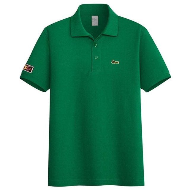 High Quality 2020 New Mens Short Sleeve Polos Shirts Casual-Design Brand Cotton Polos Homme Fashion Summer Sportswear Male Tops
