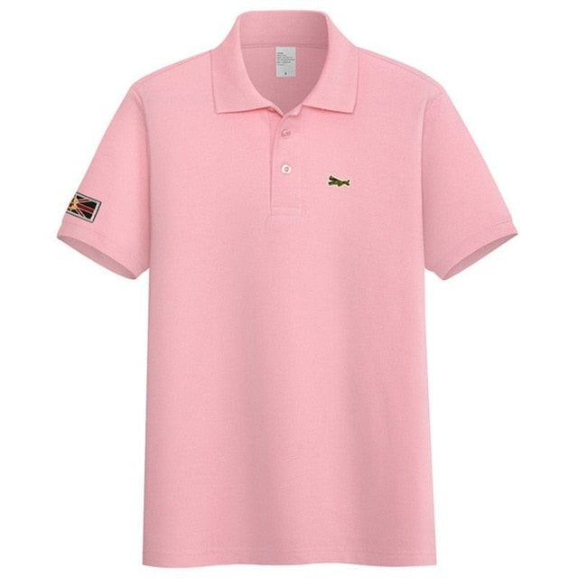 High Quality 2020 New Mens Short Sleeve Polos Shirts Casual-Design Brand Cotton Polos Homme Fashion Summer Sportswear Male Tops
