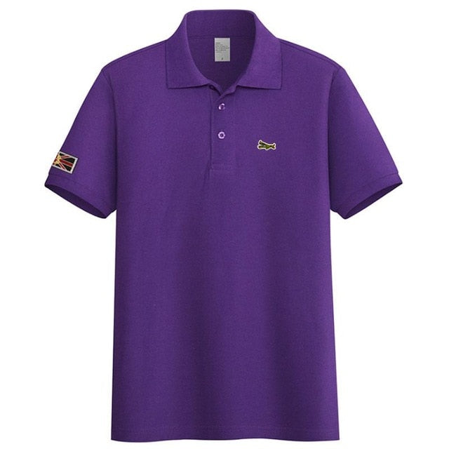 High Quality 2020 New Mens Short Sleeve Polos Shirts Casual-Design Brand Cotton Polos Homme Fashion Summer Sportswear Male Tops