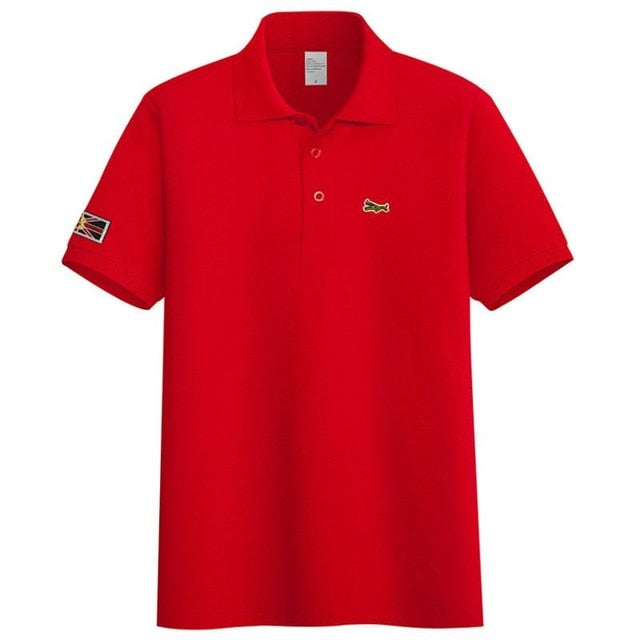 High Quality 2020 New Mens Short Sleeve Polos Shirts Casual-Design Brand Cotton Polos Homme Fashion Summer Sportswear Male Tops