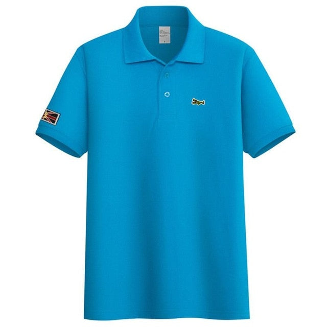 High Quality 2020 New Mens Short Sleeve Polos Shirts Casual-Design Brand Cotton Polos Homme Fashion Summer Sportswear Male Tops