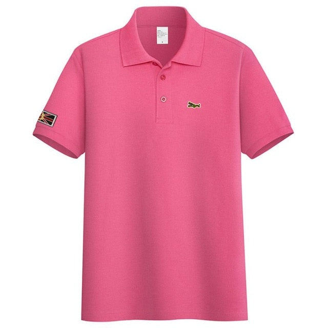 High Quality 2020 New Mens Short Sleeve Polos Shirts Casual-Design Brand Cotton Polos Homme Fashion Summer Sportswear Male Tops