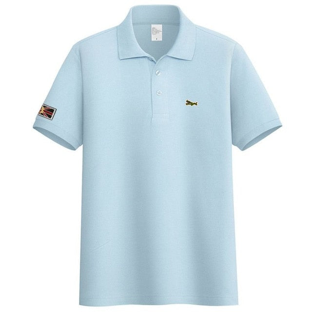 High Quality 2020 New Mens Short Sleeve Polos Shirts Casual-Design Brand Cotton Polos Homme Fashion Summer Sportswear Male Tops