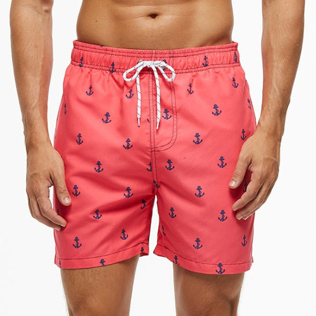 New Men's Swim Trunks Quick Dry Beach Shorts with Pockets Short Swiming Trunks with Mesh Lining Swimwear Bathing Suits