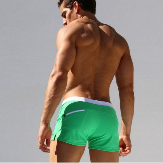 Men's Swimwear Men Swimsuit Maillot De Bain Boy Swim Suits Boxer Shorts Swim Trunks Swimming Surf Badpak Mayo Gay Sungas