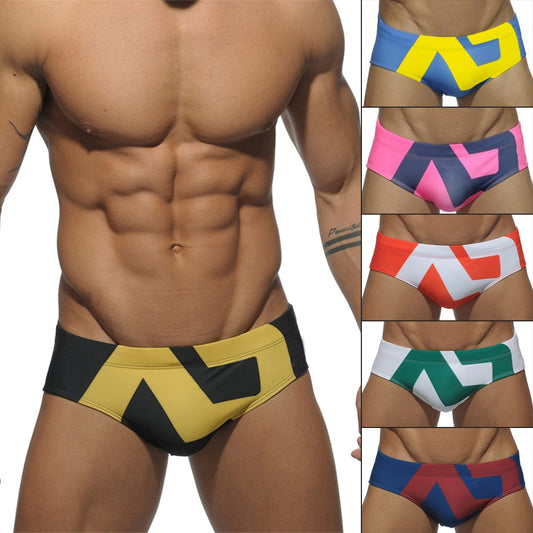 Printing Men Swimwear 2020 Sexy Summer Swimsuit Briefs Low Waist Bathing Suit Bulge Beach Wear Fashion Short Sport Homme Swim