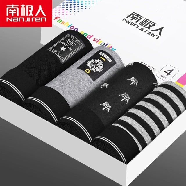 Men Underwear Boxer Shorts Panties Solid Shorts Brand Underpants Men 100% Cotton Breathable Mid Waist Shorts Men L-3XL