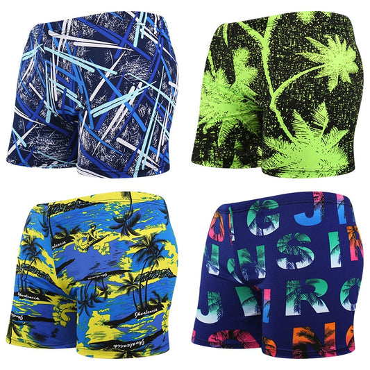 Men Swimming Trunks Multi Prints Swimwear Swim Briefs Swimsuit Beach Boxer Shorts Wear Bathing Suit