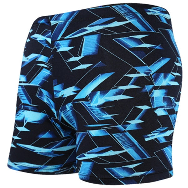 Summer Adult Swimming Trunks Men Swim Trunks Male Printing Boxer Swim Shorts Beach Surf Swimsuit Elastic Bathing Suit Swimwear