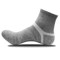 Men Merino Wool Black Ankle Cotton Socks