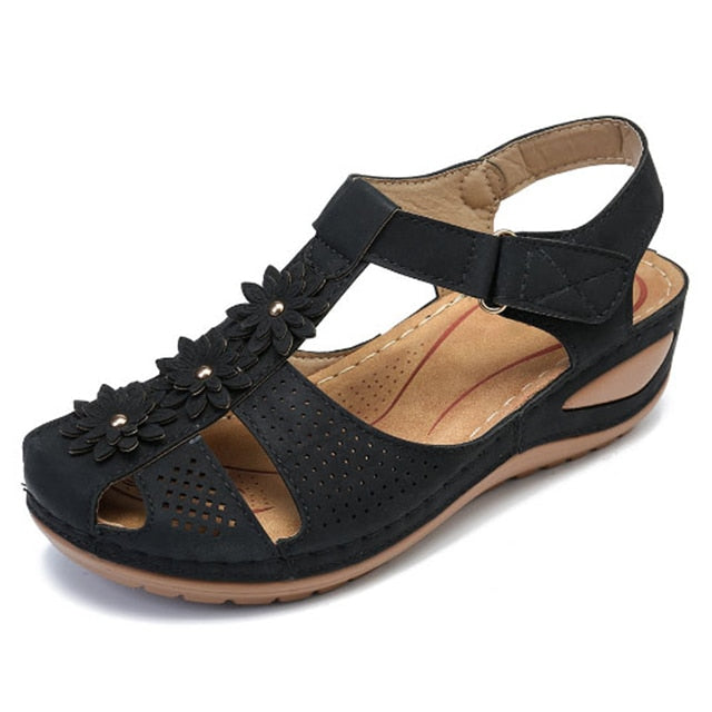 Women Sandals Plus Size 44 Wedges Shoes Woman Heels Sandals Chaussures Femme Soft Bottom Platform Sandals Gladiator Casual Shoes