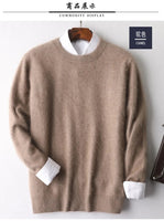 Super Warm 100% Mink Cashmere Sweater Men 2023 Autumn Winter Clothes Pullover Jumper Robe Hombre Pull Homme Hiver Men Sweater