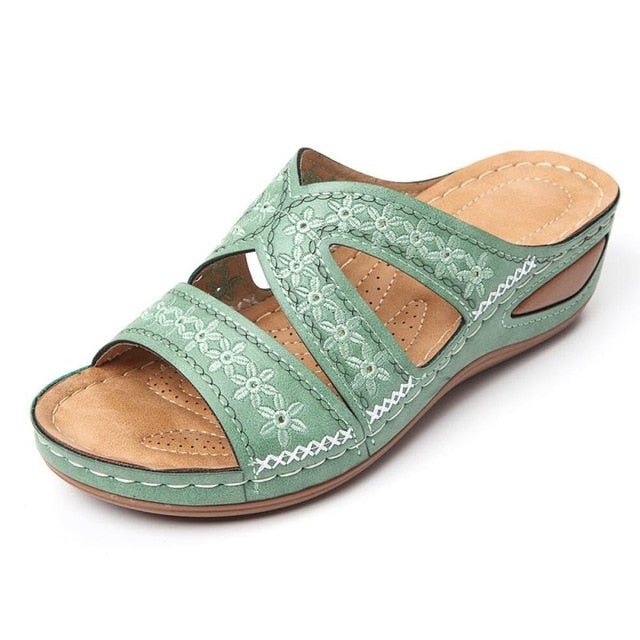 Women sandals 2022 summer shoes woman knitting breathable sandals wedges platform sandals lady comfortable shoes