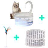 Pet Water Fountain Swan Neck Shaped Cat Water Dispenser Prevent Dry Burn Drinking Fountain 2L With LED Light Bird Dog Drink Bowl